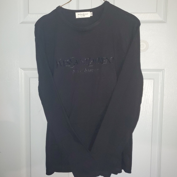 YVES SAINT LAURENT MEN'S Long Sleeve Tshirt Siz S=Med. - Picture 10 of 14